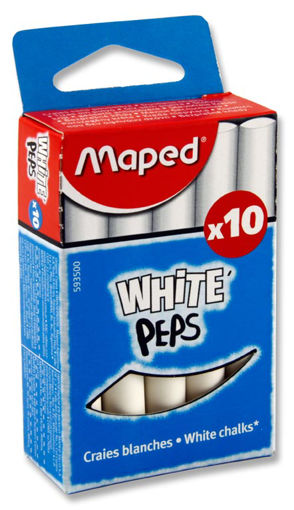 Picture of MAPED CHALK - WHITE X10